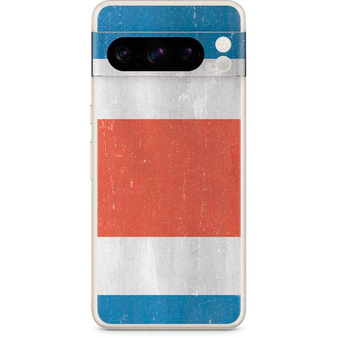 Costa Rican Flag Distressed Google Pixel 8 Pro Skin